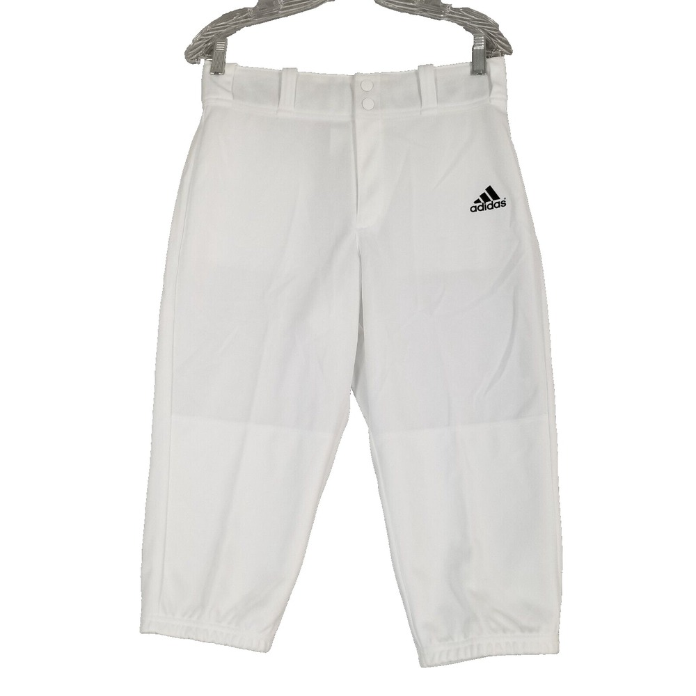 Adidas Aeroready baseball pants knickers men's small white knee-high NEW